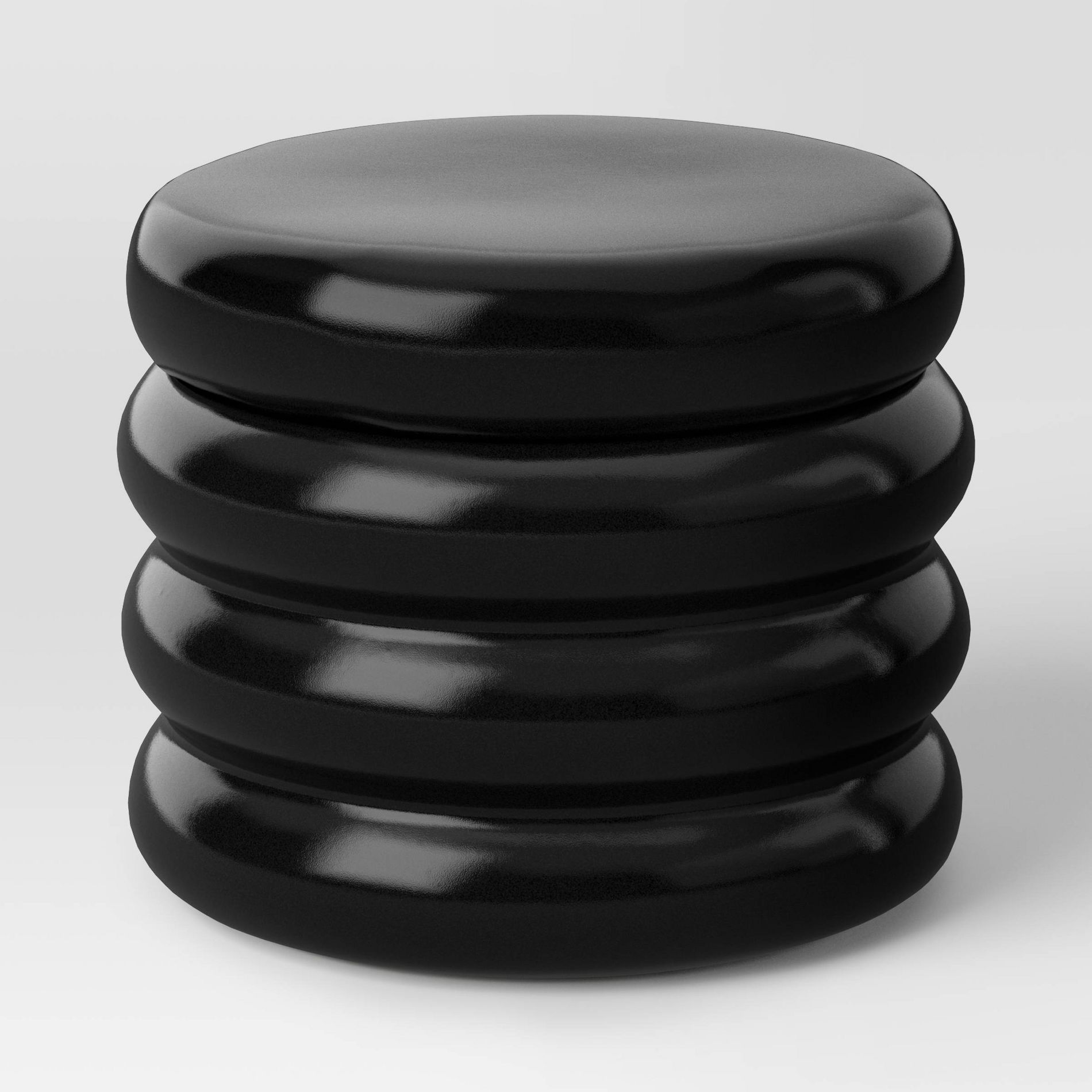 Bubble Lidded Box Black - Room Essentials™