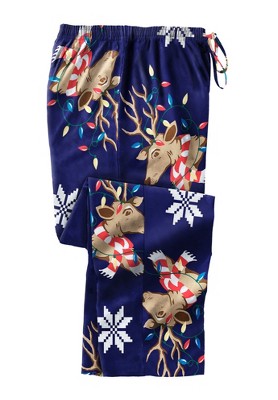 KingSize Men's Big & Tall Novelty Print Flannel Pajama Pants