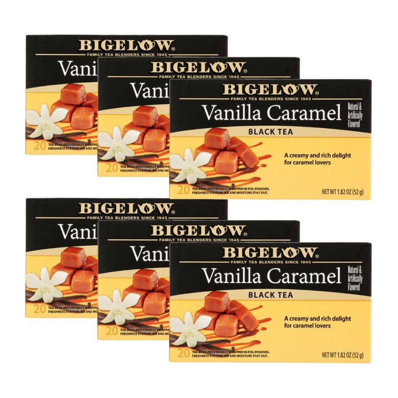 Bigelow Vanilla Caramel Black Tea - Case of 6 boxes/20 bags, 1 of 7