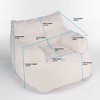 CENGHU Bean Bag Chair Foam Filling Bean Bag for Adults Soft Teddy Fabric Tufted Lazy Sofa for Living room Bedroom - 3 of 4