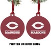 University of Chicago Maroons Logo Aluminum Holiday Christmas Tree Ornament - 2 of 4