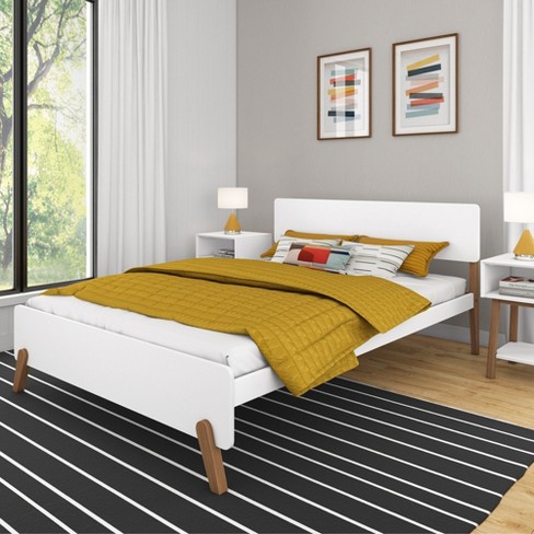 Max & Lily Mid-century Modern Queen-size Panel Bed : Target