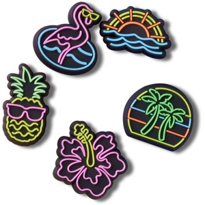 Crocs Jibbitz Neon Paradise Light Up Shoe Charms 5pk - 1 of 4