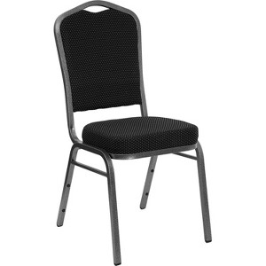 Emma and Oliver Crown Back Stacking Banquet Dining Chair - 1 of 4