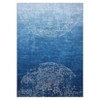Washable Rug, Modern Abstract Area Rug Medallion Pattern Rugs, Stain Resistant Non-Slip Living Room Bedroom Area Rug - 3 of 4