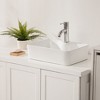 ONWITH 19"x15" White Ceramic Rectangular Vessel Bathroom Sink - 2 of 4