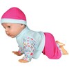 Lissi: 12" Crawling Baby Doll - Pink & Blue - Interactive Doll, Kids 2+ - 4 of 4