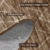 Machine Washable Modern Distressed Rug for Living Room, Ultra-Soft Low-Pile Non-Slip Carpet for Bedroom Dining Room Office - 4 of 4