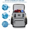 MaseiKar Cooler Backpack 2 Insulated Compartments Leak Proof Beach Coolers Back Pack Waterproof Cooler Bag for Hiking,BBQ Camping,Picnic(25L, 36 Cans) - 4 of 4