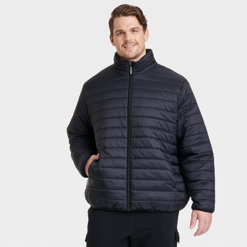 Oversized Fit Puffer Jacket - Black - Men