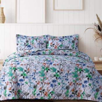 King Chloe Printed Oversized Quilt Set - Azores Home
