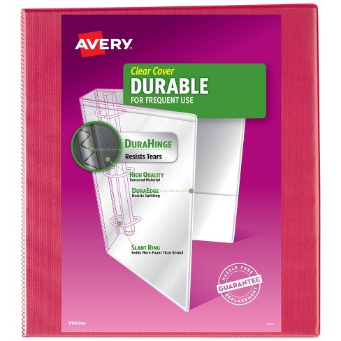 Avery 1 Round Rings 175 Sheet Capacity Economy View Binder White Target