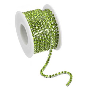 Unique Bargains DIY Bag Clothing Decoration Crystal Rhinestone Sew on Close Claw Chain Trim - 1 of 4