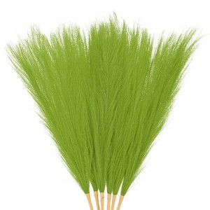 Unique Bargains Dried Plants Artificial Durable Small Fluffy Pampas Grass 7 Branches for Home, Office, Party 17.7 Inch - 1 of 4
