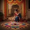 Store Indya Marigold Garland Flower Strings 5 Ft Each X 5 Pcs (Design 1) - 2 of 4