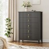 42.9" Modern 5-Drawer Dresser w/Metal Handles - Dual-Function TV Stand & Wood Storage for Bedroom, Living Room & Hallway - 4 of 4