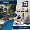 Best Choice Products Adjustable 4.4-10ft Basketball Hoop, Portable Goal w/Shatterproof Backboard, Ball Return - 3 of 4