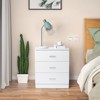 KTMBDW 3-Drawer Wood Dressers for Bedroom, White - 3 of 4