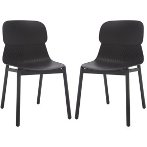 Abbie Molded Plastic Dining Chair (Set of 2) - SFV6900 - Safavieh Couture - 1 of 4