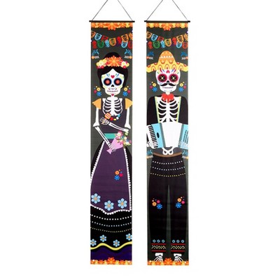 The Lakeside Collection Set of 2 Holiday Door Porch Banners