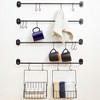 The Lakeside Collection Wall-Mounted 4-Tier Coffee Mug Rack with Baskets - 2 of 2