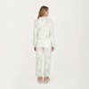 Anna-Kaci Lounge Women's 2-Piece Set Long Sleeve Button Front Top and Relaxed Fit Pants Pajama Set with Botanical Print - 4 of 4