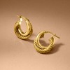Ross-Simons Italian 18kt Gold Over Sterling Double-Hoop Earrings - 3 of 4