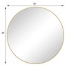 NicBex Black/Gold Bathroom Mirror,Round Dressing Vanity Mirror for Bathroom,Living Room,Bedroom Wall Decor,Bathroom Wall Mirror with Metal Frame - 3 of 4