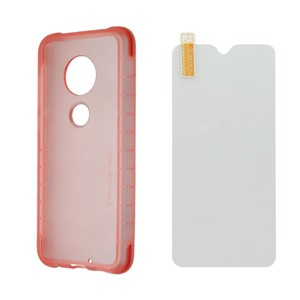 Ghostek Covert Series Clear Case for Motorola Moto G7/Moto G7 Plus - Pink - 1 of 3