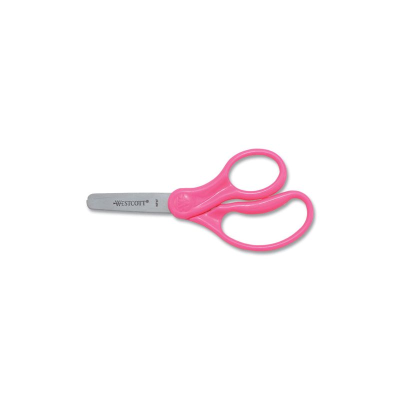 Westcott For Kids Scissors, Blunt Tip, 5" Long, 1.75" Cut Length, Randomly Assorted Straight Handles, 4 of 7