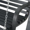 PAGED Swing Chair Outdoor, 2-Person Porch Swing Bench Armrests, Steel Frame for Outdoor, Garden - 4 of 4