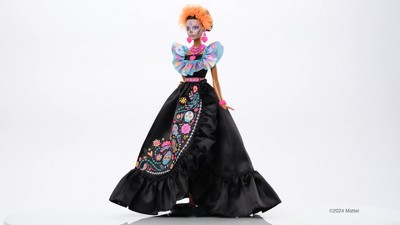 Barbie Signature Dia De Muertos 2024 Collectible Doll In Ruffled Black Gown Target