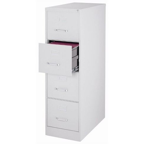 26 5 Deep 4 Drawer Vertical Letter File Cabinet In Light Gray