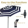 Sunnydaze Outdoor Aluminum Patio Umbrella, Tilt, and Crank - 9' - 2 of 4