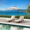 Outdoor Chaise Lounge Chair, 5-Position Adjustable Backrest Patio Pool Lounger with Arm, Cushion and Pillow, All Weather Rattan Recliner for Beach - 2 of 4