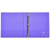 Avery Luxe Collection Durable Holographic 3 Ring Binder, Customizable View Cover, 1 Inch Round Rings, 1 Holographic Violet Binder (03226) - 3 of 4