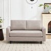 Hyleory Cozy Comfort Loveseat for Living Room, Small Space, Office, Apartment, Breathable Soft Fabric Sofa - 3 of 4
