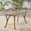 NicBex 59" Outdoor Dining Table,Rectangle Patio Table with Modern Design for 4 to 6 Chairs,Outdoor Furniture,Light Gray - 2 of 4