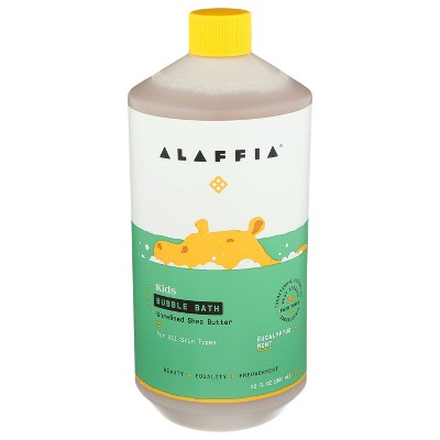 Alaffia Everyday Shea Baby & Kids Bubble Bath Eucalyptus Mint - 32 fl oz