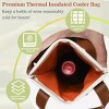 Tirrinia Single Bottle Wine Gift Bag, Insulated Padded Thermal Wine Cooler Bag - 3 of 4