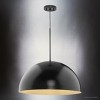 Urban Ambiance Luxury Mid-Century Modern Indoor Pendant,  12-1/2''H x 23-5/8"W x 23-5/8''D,  Matte Black Finish, UHP4797 - 4 of 4