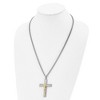 Black Bow Jewelry Stainless Steel & Gold Tone Plated Large Crucifix Necklace, 24 Inch - 3 of 4