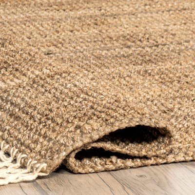 Handmade Bohemian Black Spot 10' x 14' Wool-Synthetic Rug