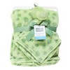 Hudson Baby Infant Boy Plush Blanket with Security Blanket, Trex, One Size - 2 of 4