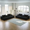 NicBex Couches for Living Room 55" Chenille Sponge Sofa Lounge Chair Fluffy Modern Sleeper Chair with 2 Throw Pillows, No Assembly Required, Grey - 3 of 4