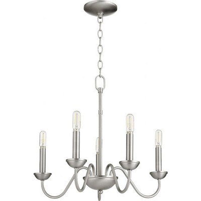Quorum Lighting 5 - Light Chandelier in  Satin Nickel