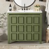 Dexmalle 36 "Bathroom Vanity Organizer with Ceramic Sink - 2 of 4