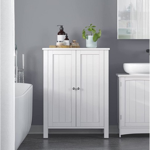 Vasagle Bathroom Floor Storage Cabinet, Bathroom Storage Unit With 2 ...