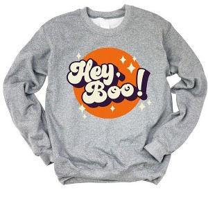 Simply Sage Market Women's Graphic Sweatshirt Retro Hey Boo - 1 of 2