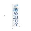 HomeRoots 36" Blue And White Solid Wood New Baby Porch Sign - 3 of 4